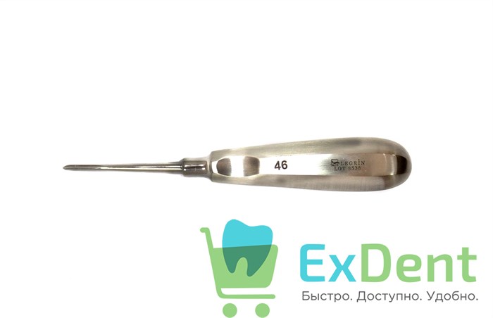 Элеватор №46 для удаления корней зубов прямой 19239 - фото 26978