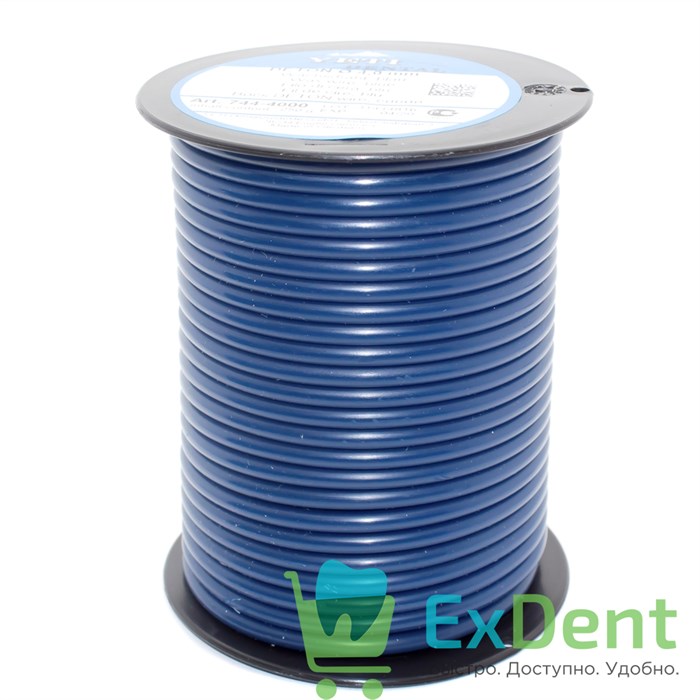 Восковая проволока Deton D=4 мм средняяя твердость, синяя (250 г) 14493 - фото 27673