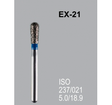 Боры алмазные Mani EX-21 237/021 FG - специальная форма, синий (5 шт) 20924 - фото 27854