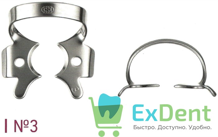 Кламп №3 для моляров Dentech 16492 - фото 29552