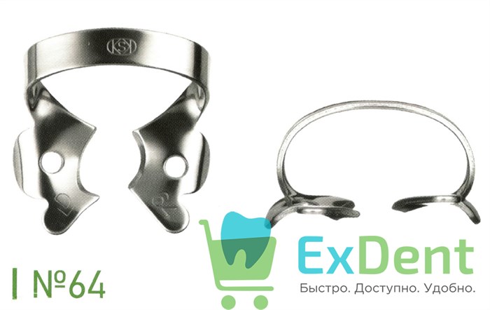 Кламп №64 для молочных зубов и первых детских моляров Dentech 15458 - фото 29554