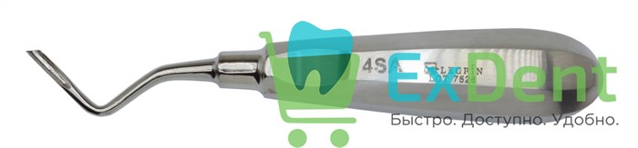 Элеватор №4SA для удаления корней зубов угловой левый 19242 - фото 30052