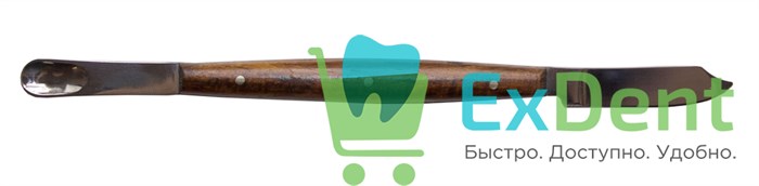 Нож - шпатель зуботехнический с деревянной ручкой, для воска (170 мм) 14821 - фото 30842