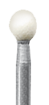 NAS16 RA, Головка керамическая NTI Арканзас, шаровидный - для финирования композитов 21123 - фото 31242