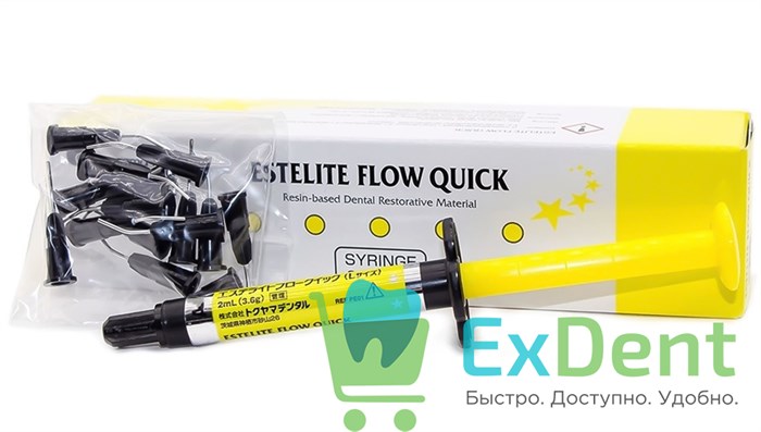 Estelite (Эстелайт) Flow Quick CE - среднетекучий композитный материал для реставраций (3,6 г) 19197 - фото 32670