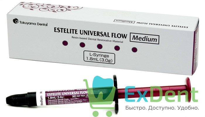 Estelite (Эстелайт) Universal Flow Medium L A1 - композитный материал средней текучести (3 г) 18027 - фото 33518