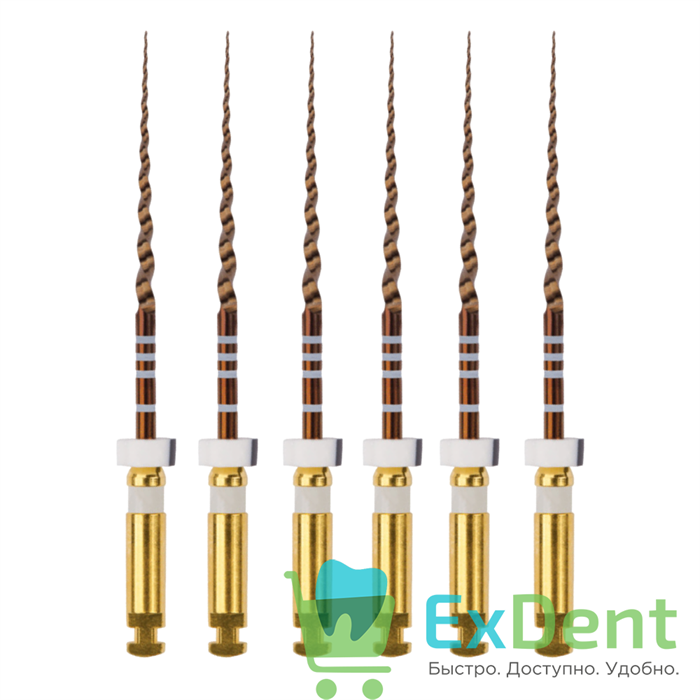 ProTaper (ПроТейпер) Gold машинный S2, 25 мм, Dentsply, для лечения сложных случаев (6 шт) 16759 - фото 36400