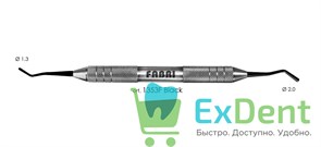 Штопфер двухсторонний 1353F Black, Fabri 14934