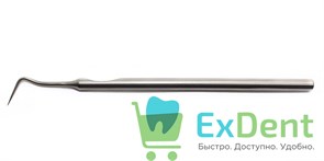 Зонд зубной изогнутый (15 см), рабочая часть 15 мм ДЕНТА-М 14525
