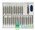 Штифты титановые парапульпарные TRI-STAR ,021"/0.6 мм (25 шт + 1 бор + ручка) 21334 - фото 33648