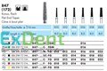 847-014C-FG Бор алмазный NTI, форма конус плоский, грубое зерно 14348 - фото 25312