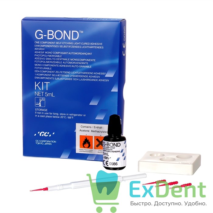G-Bond (Джи бонд) - однокомпонентный самопротравливающий светоотверждаемый адгезив (5 мл) - фото 11030