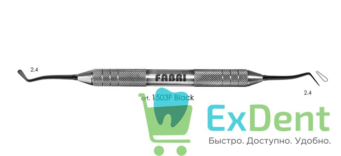 Штопфер-гладилка средняя 1503F Black, Fabri - фото 11299