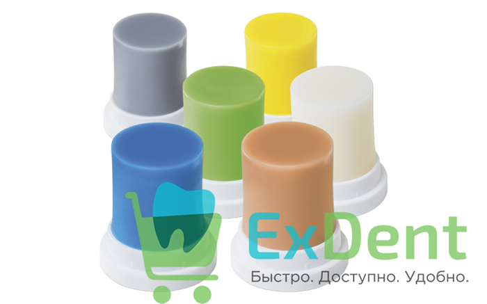 Воск моделировочный IQ Compact Ash-Free, цилиндр, неоново - желтый (45 г) - фото 16188
