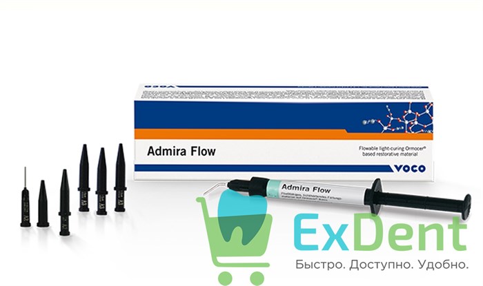 Admira (Адмира) Flow А3 - текучий светоотверждаемый пломбировочный материал (2 шпр. х 1,8 г) - фото 19680