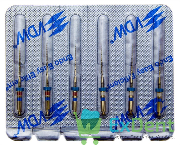 Mtwo-File NiTi, 3х15/05, 3х25/05, 21 мм. 16/21 мм, блистер (6 шт) - фото 19771
