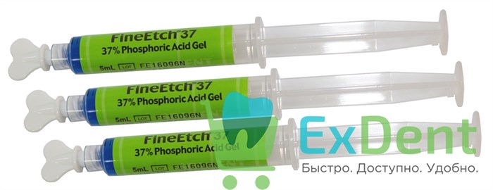 FineEtch (Файн Етч) - 37%, гель для травления эмали и дентина (3 х 5 мл) - фото 27225