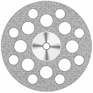 Диск алмазный Superflex (22 mm) NTI желтый с двухсторонним покрытием - фото 29354