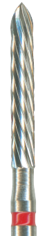 H284-014-FG Твердосплавный финир NTI, форма торпеда, красное кольцо, стандарт - фото 31176