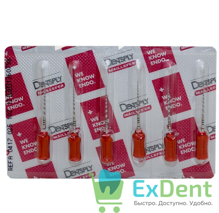 ProTaper (ПроТейпер) ручной F1, 31 мм, Dentsply, блистер (6 шт) - фото 31240