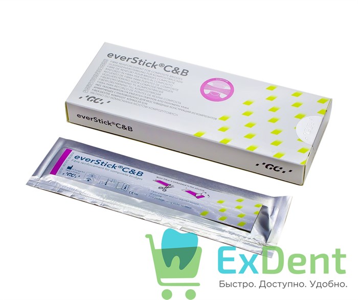 EverStick C&B (эверСтик С и Б), армирующее стекловолокно для мостовидных констр-ций фронта (1 x 8см) - фото 31649