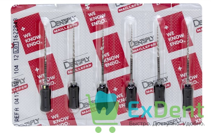 ProTaper (ПроТейпер) ручной F4, 31 мм, Dentsply, блистер (6 шт) - фото 33382