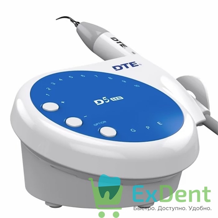 Скалер ультразвуковой DTE-D5 LED, 6 насадок в комплекте (ED1T, GD1Tx2, GD2T, GD4T, PD1T) - фото 35878