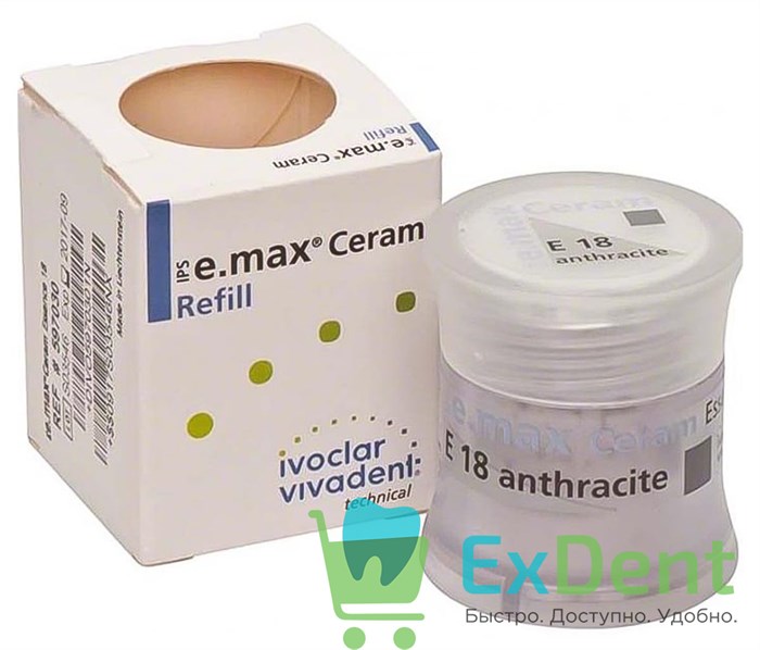 IPS e.max Ceram Essence - 18 порошковый краситель антрацит (5 г) - фото 36027