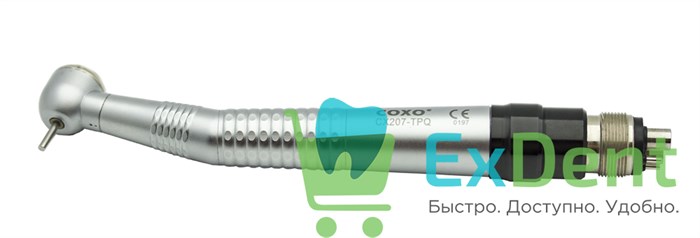 Наконечник турбинный COXO CX207-TPQ M4 - кнопочный, с 1 точ. спреем, ортопедический - фото 38604