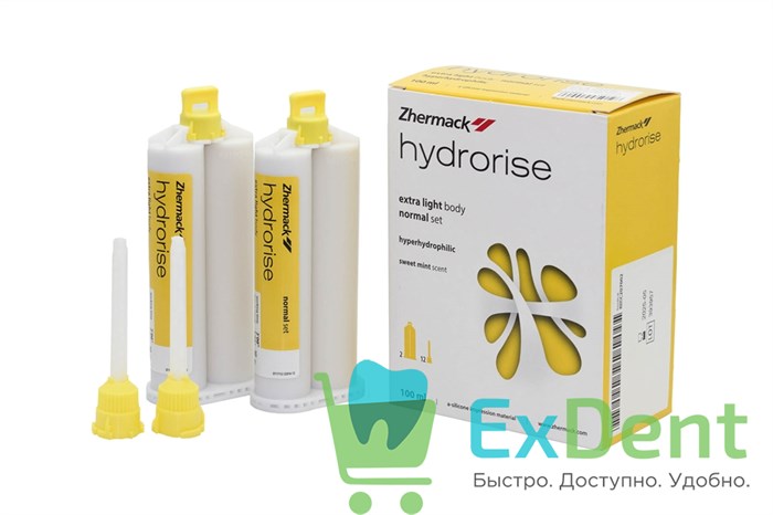 Hydrorise (Гидрорайз) Extra Light Body Normal Set - A-силикон очень низкой вязкости (2 х 50 мл) - фото 38926