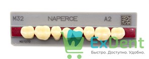Гарнитур акриловых боковых зубов A2, M32L Naperce Posterior (8 шт)