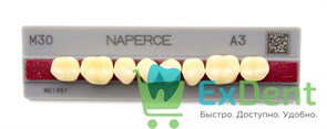 Гарнитур акриловых боковых зубов A3, M30L Naperce Posterior (8 шт)