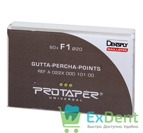 {{photo.Alt || photo.Description || 'Гуттаперчевые штифты под ProTaper F1 - для пломбирования каналов (60 шт)'}}