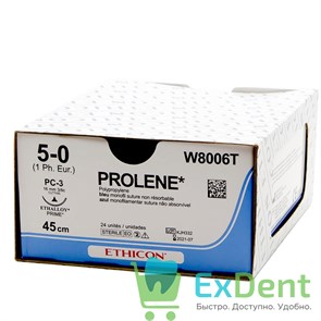 {{photo.Alt || photo.Description || 'Шовный материал Prolene (Пролен) 5-0, 45 см с иглой 16 мм PC-3'}}