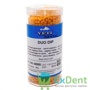 {{photo.Alt || photo.Description || 'Воск погружной в гранулах DUO DIP, оранжевый (80 г)'}}