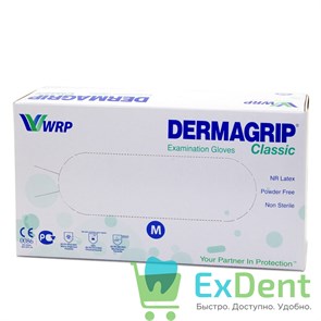 Перчатки Dermagrip M, латексные, неопудренные, нестерильные, смотровые (100 шт)