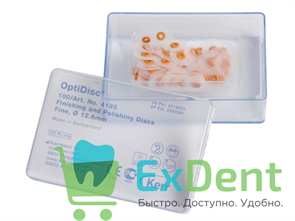 {{photo.Alt || photo.Description || 'Диски полировочные OptiDisc оранжевый - тонкий (12,6 мм х 100 шт)'}}