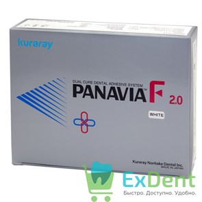 {{photo.Alt || photo.Description || 'PANAVIA (Панавиа) F 2.0 Kit (white) - цемент двойного отв. для фиксации (2.3 мл х 2, 4 мл х 2, 6 мл)'}}
