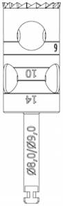 {{photo.Alt || photo.Description || 'RF229L-080-RAL Хирургический инструмент NTI, хвостовик длинный RA, трепан длин'}}