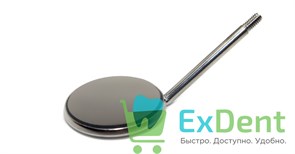 Зеркало стоматологическое №5, 24 мм, Asa Dental с родиевым покрытием, без ручки, не увеличивающее