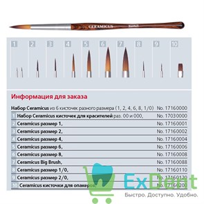 {{photo.Alt || photo.Description || 'Кисть Керамикус / CERAMICUS набор для красок'}}