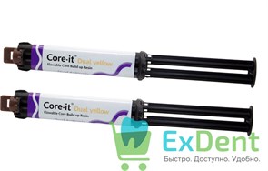 {{photo.Alt || photo.Description || 'Core it (Коре Ит) Dual Yellow -  материал композитный фторсодержащий (2 х 10 г)'}}