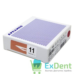 {{photo.Alt || photo.Description || 'Лезвие хирургическое стерильное №11 Apexmed (100 шт)'}}
