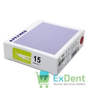{{photo.Alt || photo.Description || 'Лезвие хирургическое стерильное №15 Apexmed (100 шт)'}}
