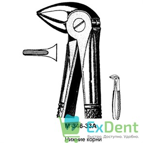 {{photo.Alt || photo.Description || 'Щипцы, Legrin, №346/33A для удаления корней нижней челюсти'}}