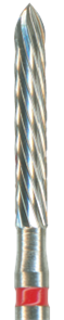 H284-014-FG Твердосплавный финир NTI, форма торпеда, красное кольцо, стандарт