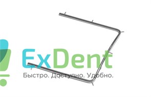 Рамка для латексного листа раббердама (коффердама) (110 х 100 мм) с фиксатором нити, металлическая
