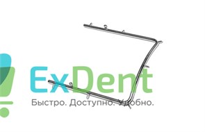 Рамка для латексного листа раббердама (коффердама) (93 х 91 мм) с фиксатором нити, металлическая