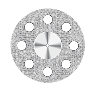 Диск алмазный Superflex (19 mm) NTI красный 8 отверстий двусторонний