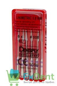 Дриль калибровочный Unimetric №008 сиреневый Dentsply (6шт)
